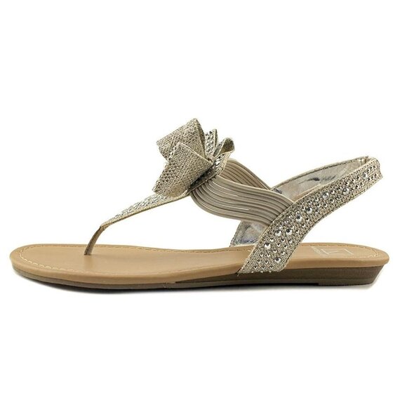 W171 Silver Shayleen Flat Thong Sandals - 5.5 M - Picture 2 of 5